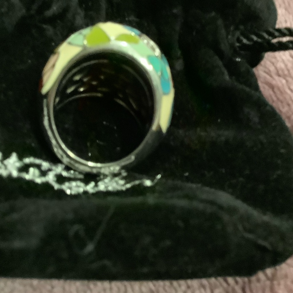 Vibrant Multicolor Butterfly Ring - Picture 4 of 6